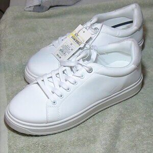 Women's Sneakers Peggy Memory Foam Insole A New Day, White, Size 12